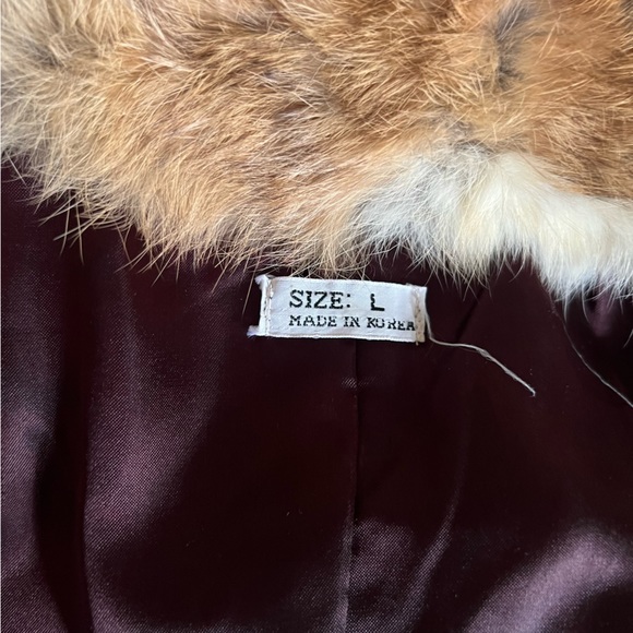 Luxurious real fur coat with satin lining, brown - Picture 4 of 10